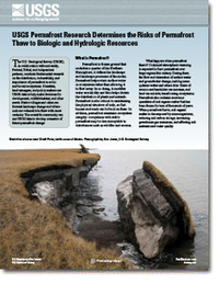 USGS Permafrost Research Determines the Risks of Permafrost Thaw to Biologic and Hydrologic Resources