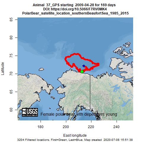 Tracking map for species 37_GPS