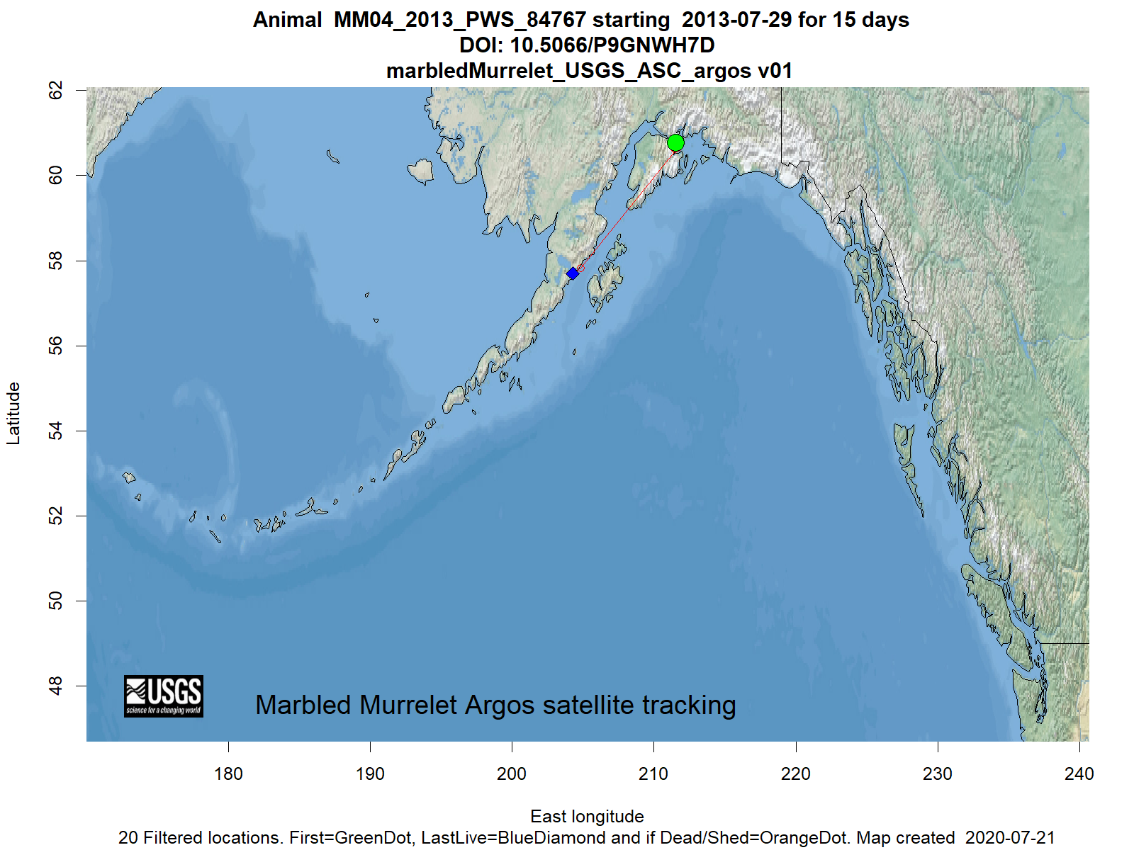 Tracking map for species MM04_2013_PWS_84767