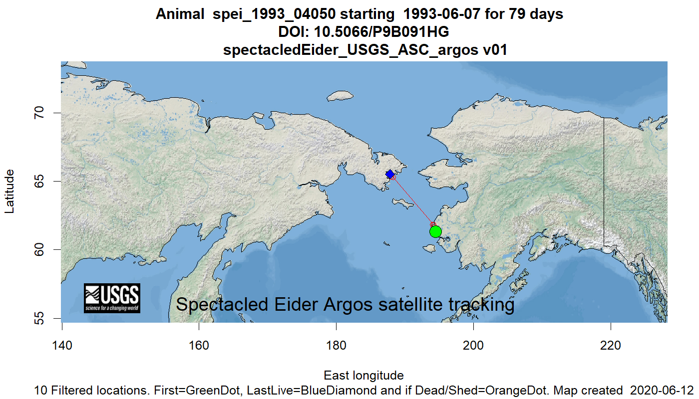 Tracking map for species spei_1993_04050