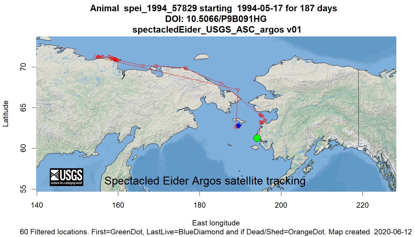 Tracking map for species spei_1994_57829
