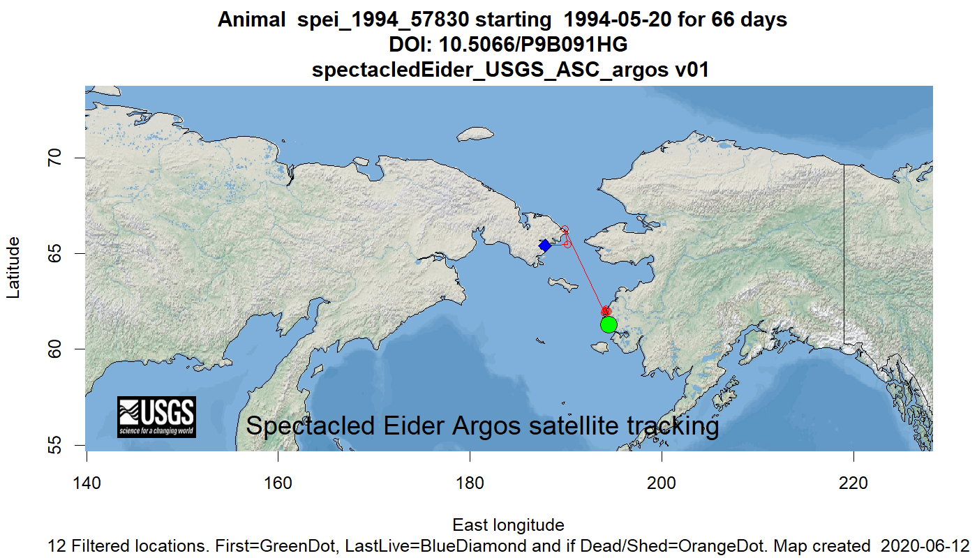 Tracking map for species spei_1994_57830