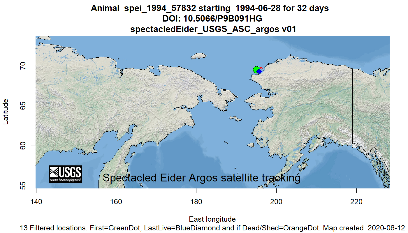 Tracking map for species spei_1994_57832