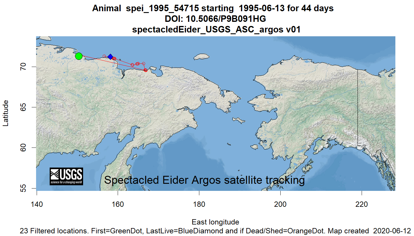 Tracking map for species spei_1995_54715