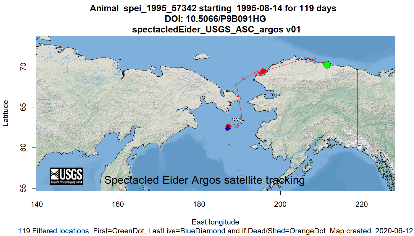 Tracking map for species spei_1995_57342