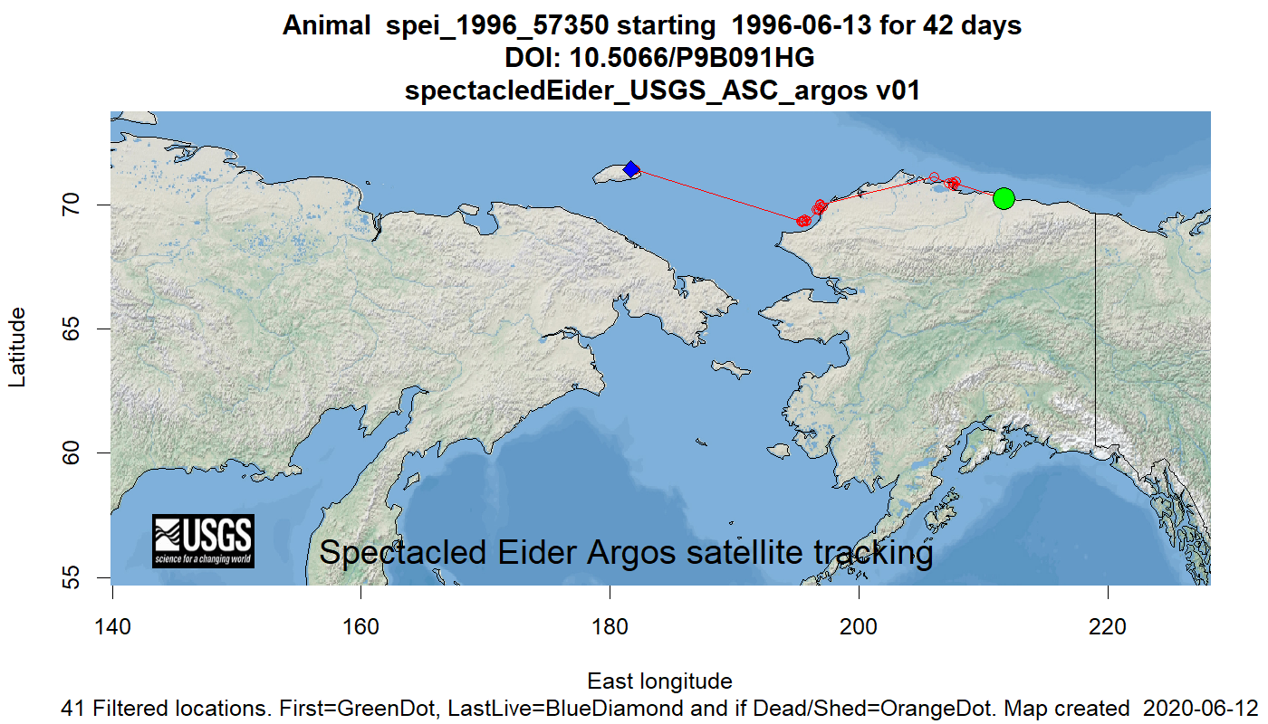 Tracking map for species spei_1996_57350