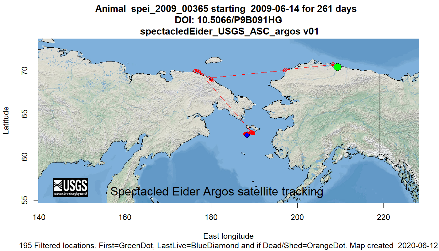 Tracking map for species spei_2009_00365