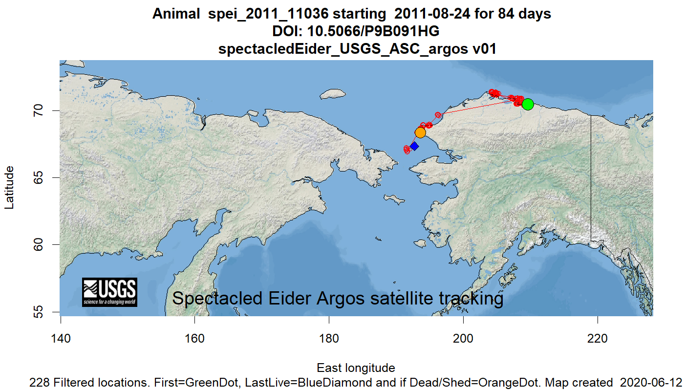 Tracking map for species spei_2011_11036