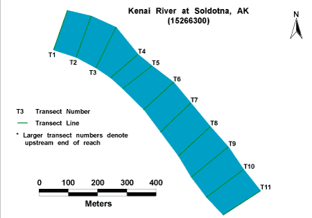 Kenai River at Soldotna, habitat image map