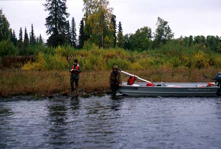 Transect 5 looking at left bank